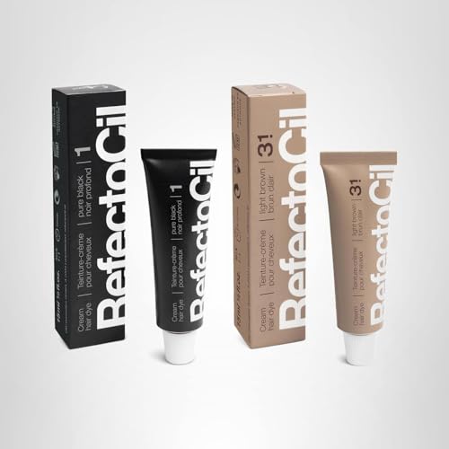 RefectoCil two-pack packaging highlights professional results.