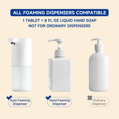 Refill Route lemon scent closeup on tablet for skin-friendly cleansing.