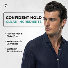 Refined Hair Gel 16oz jar closeup highlights premium styling quality.