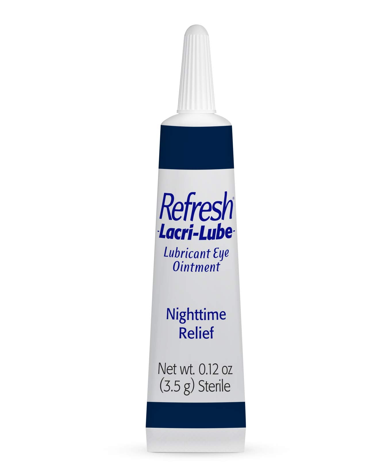 Close-up of Refresh Lacri-Lube being applied for soothing relief
