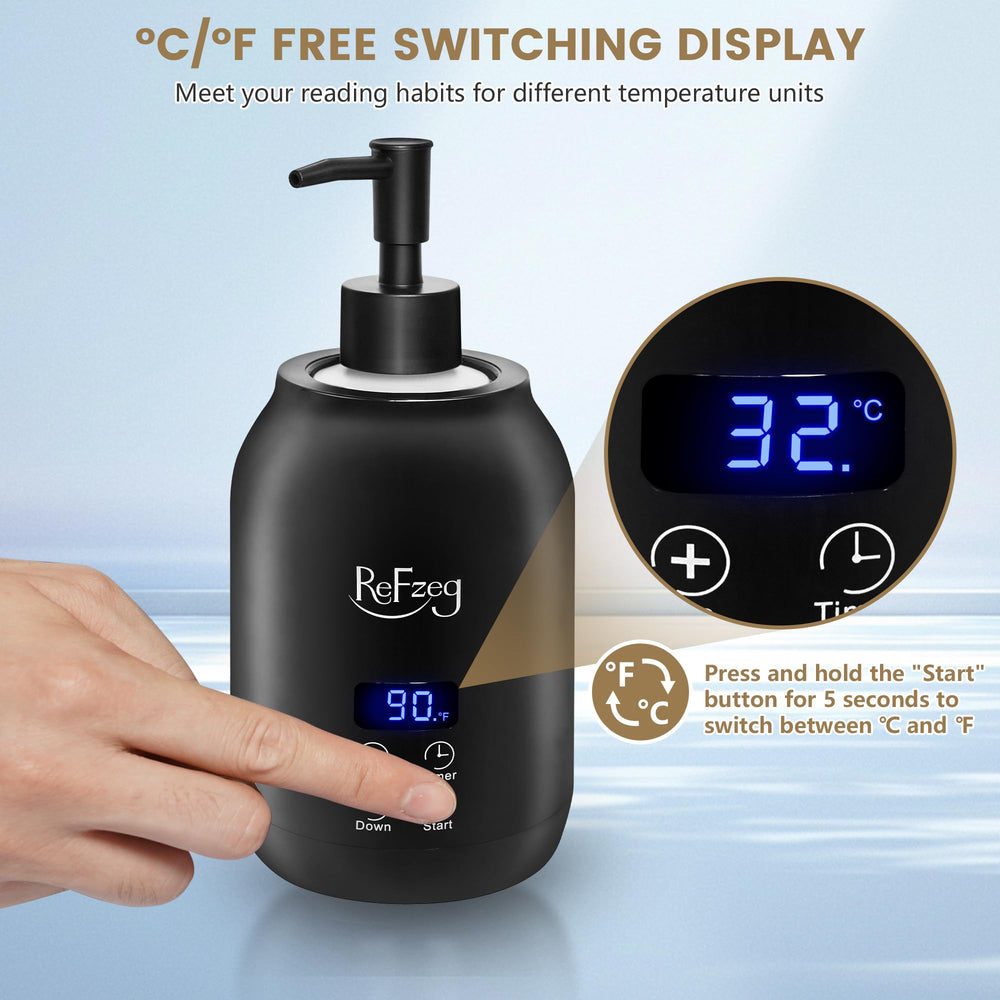 ReFzeg stylish spa design image showcases elegant portable warmer for salons.