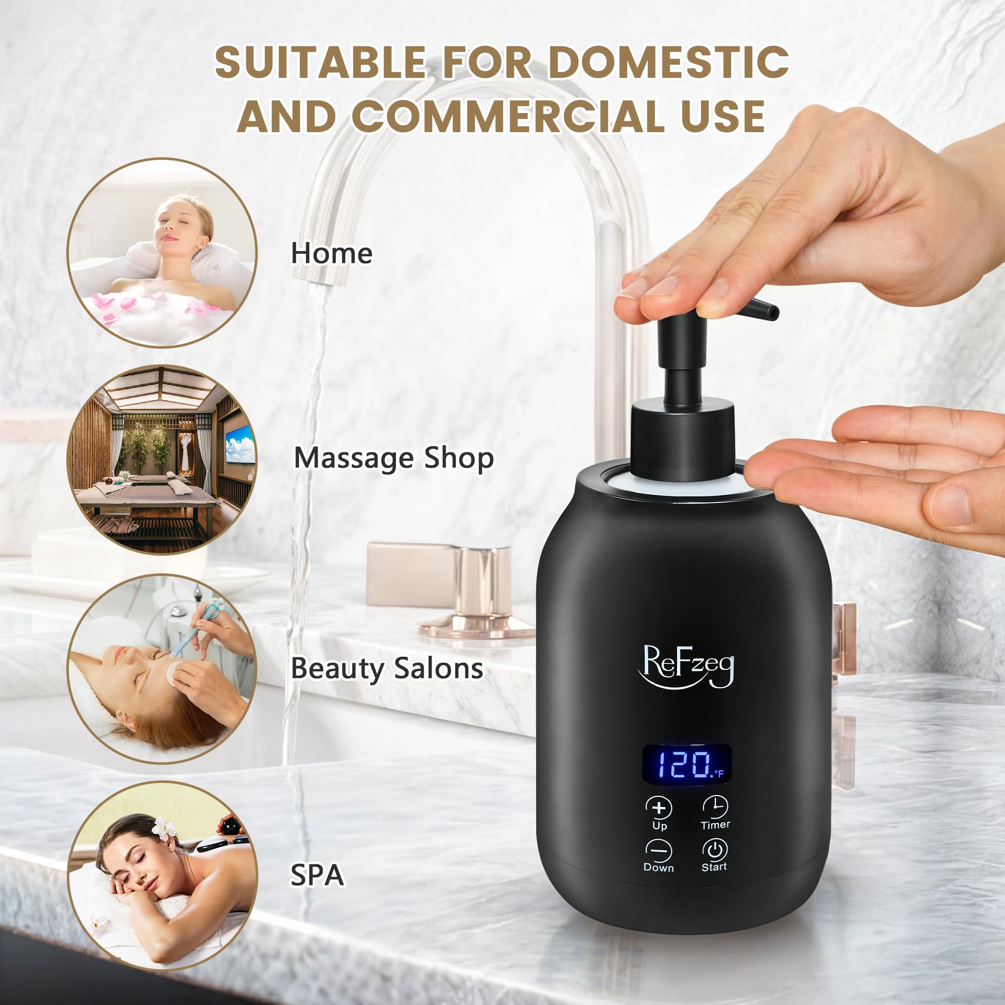 ReFzeg thermo-control-panel shot underscores adjustable temperature range for personalized therapy.