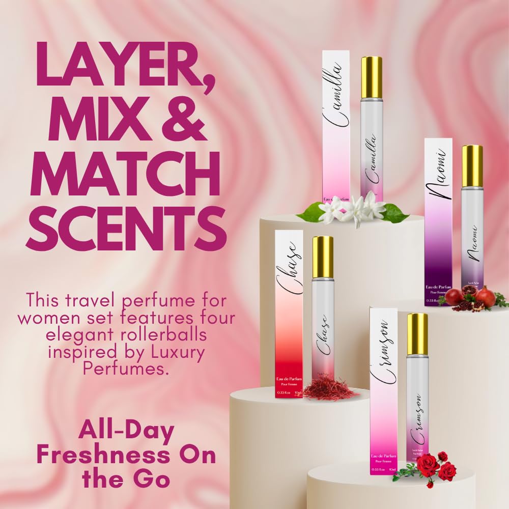 Regal Fragrances travel-case rollerball collection for on-the-go scent layering.