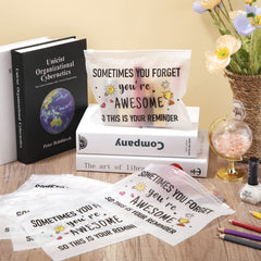 Reginary zippered makeup bag showcases uplifting quote design.