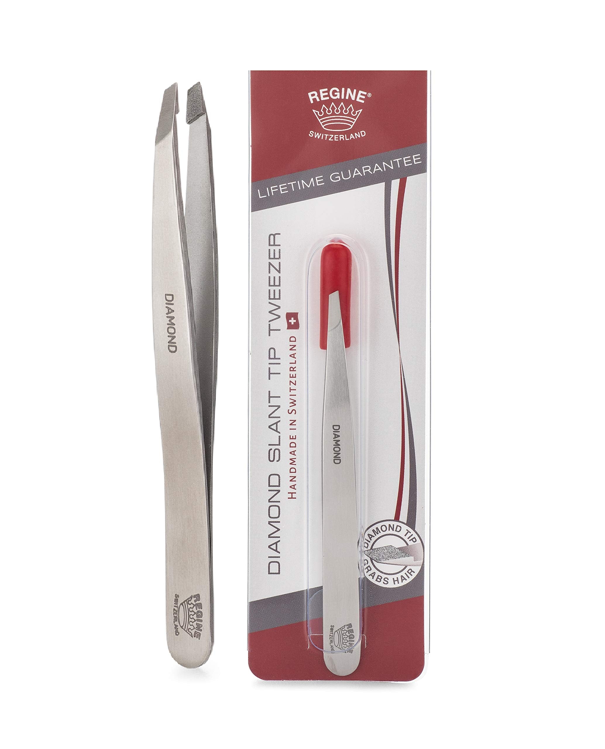 Regine Switzerland gift-ready tweezers ideal for beauty lovers.