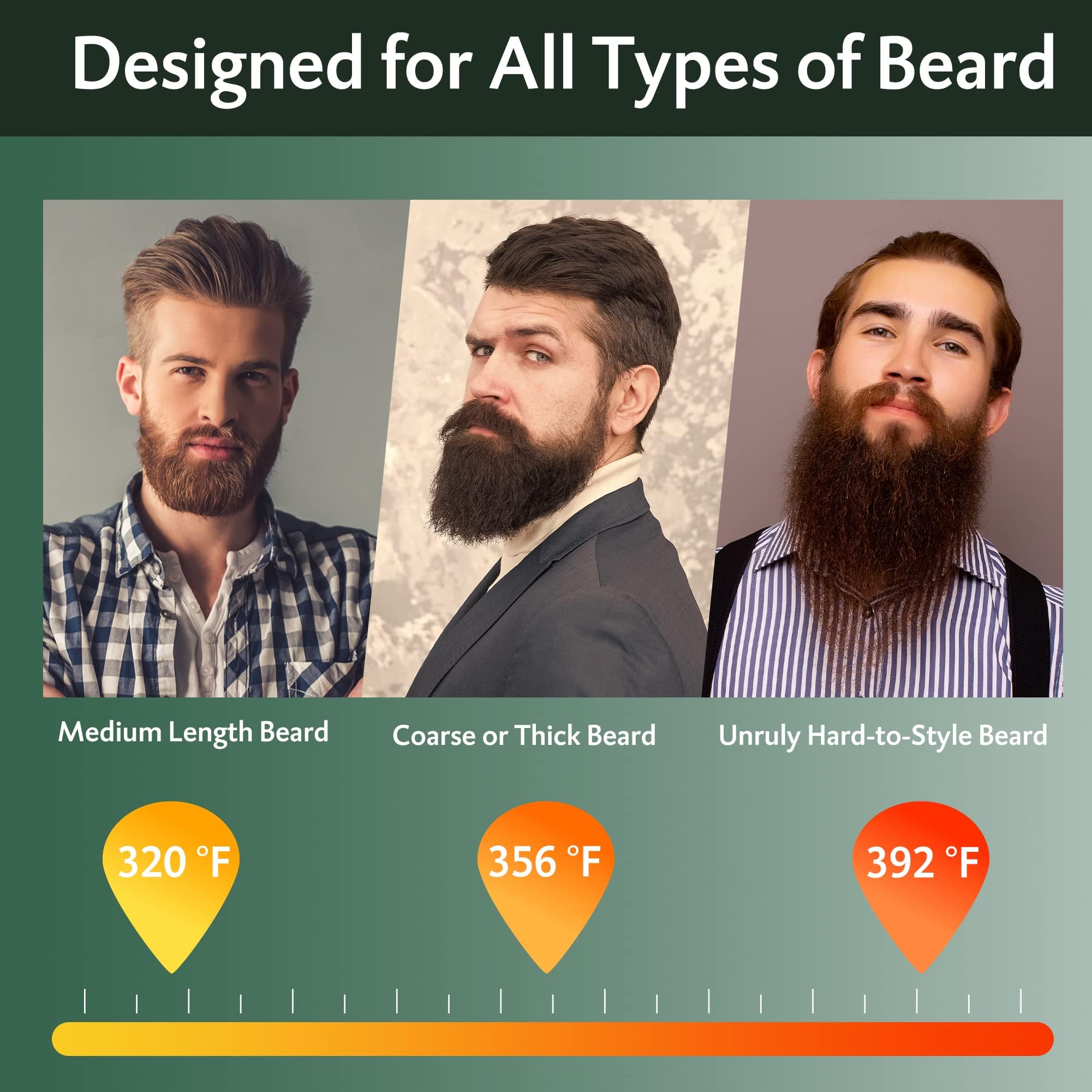 REHOYO anti-scalding design protects skin during beard styling
