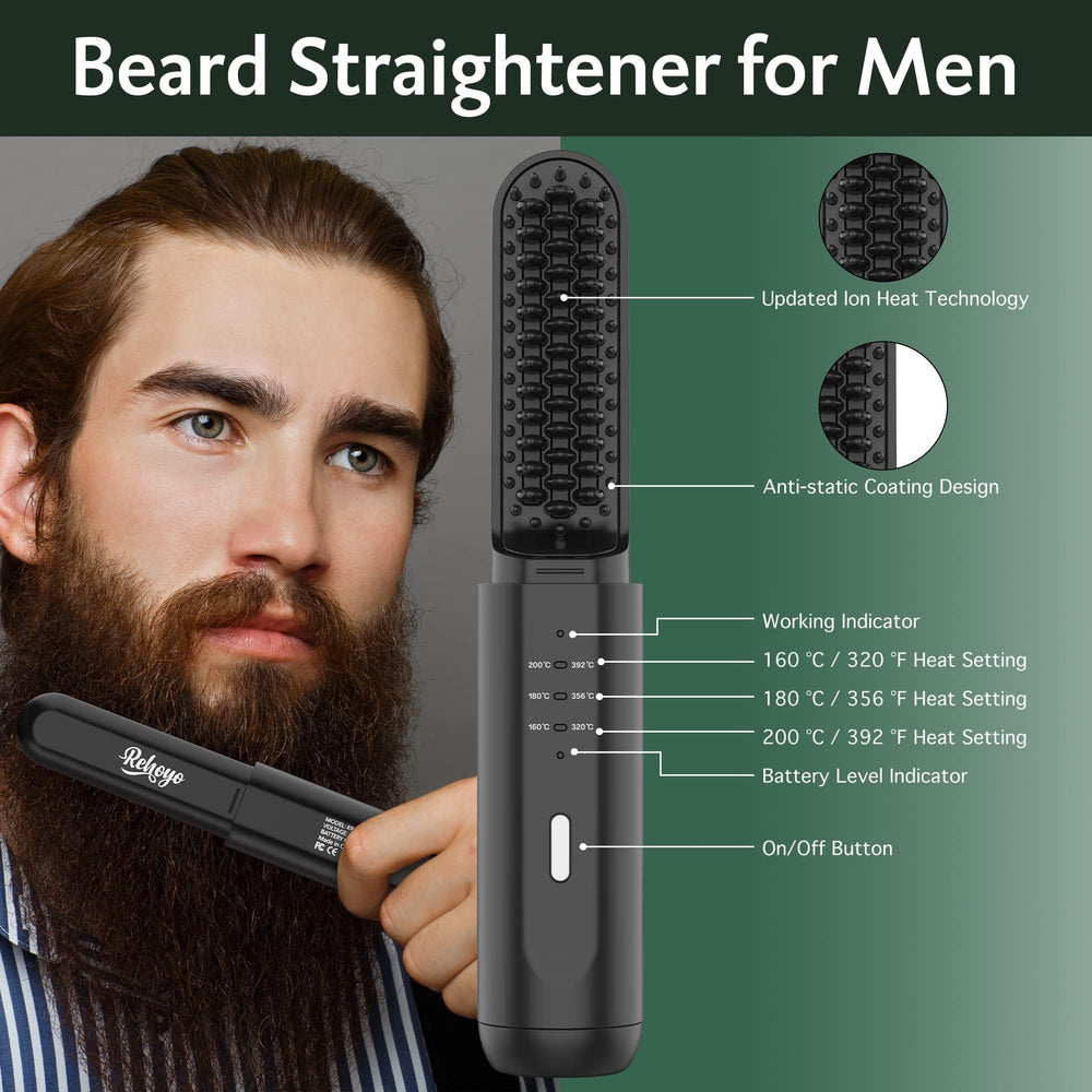 REHOYO temperature-settings offer customized heat for different beard types