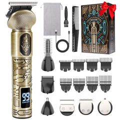 REHOYO beard trimmer kit full grooming set for versatile home grooming.