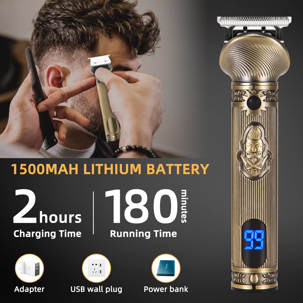 REHOYO beard trimmer with vintage steampunk design doubles as a style statement