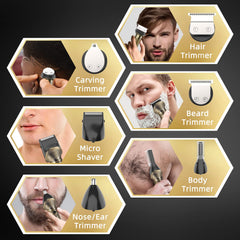 REHOYO beard trimmer USB Type-C charging delivers up to 180 minutes cordless use