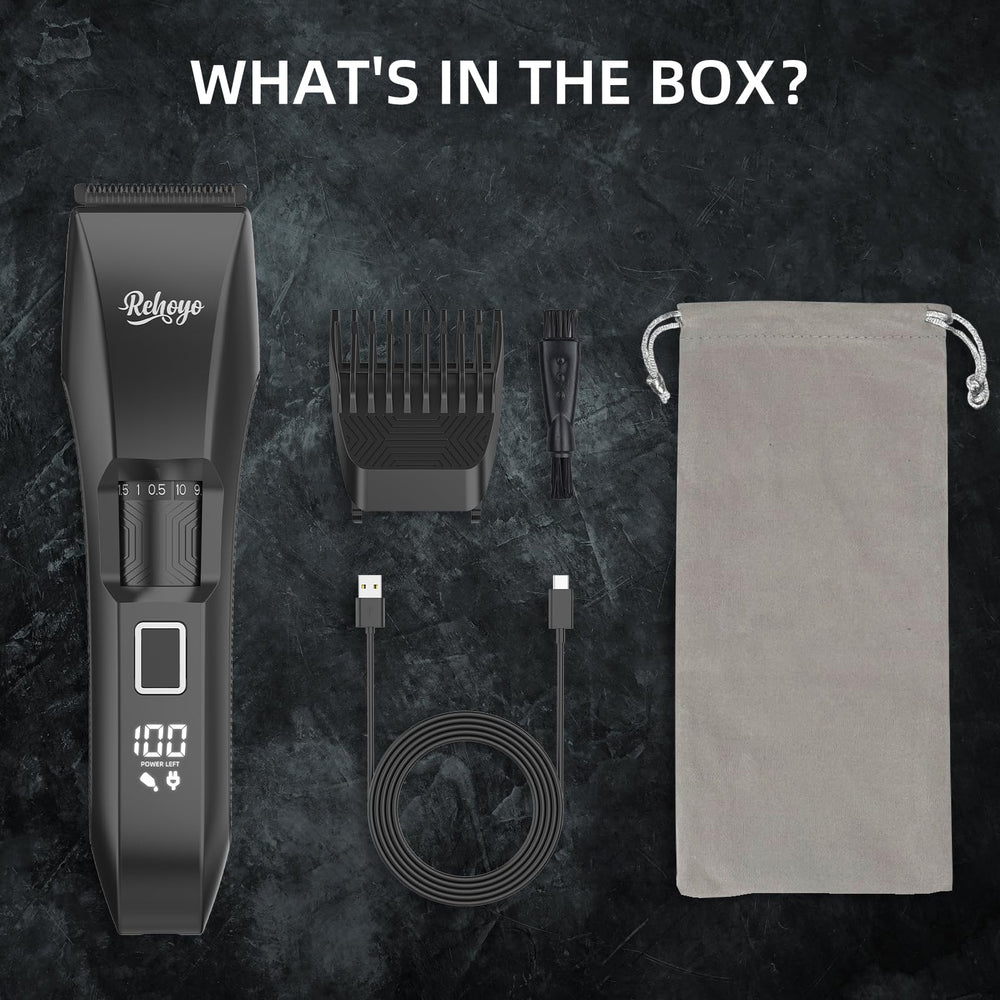 REHOYO BeardFix trimmer Type-C charging for quick power on the go.