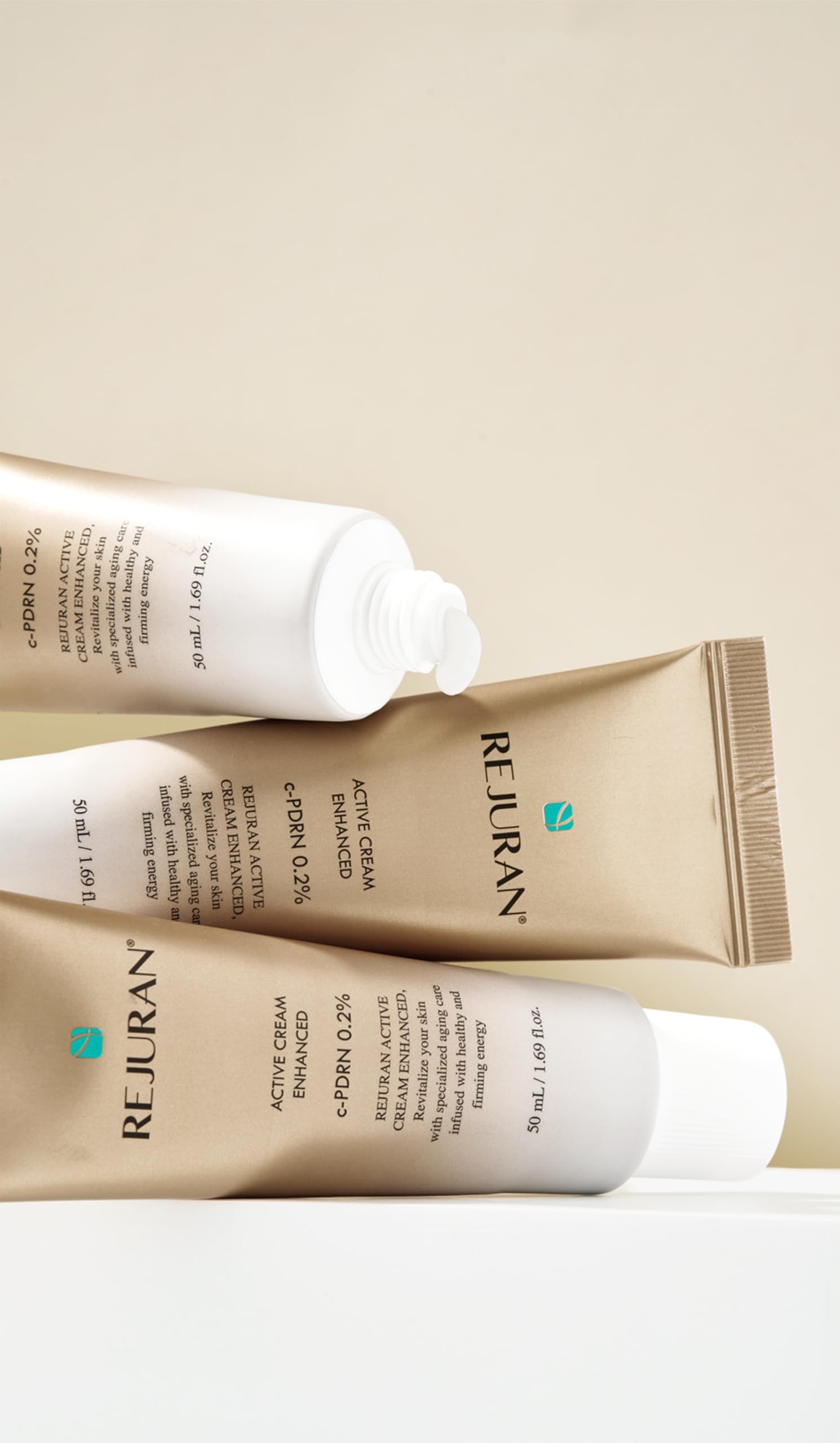 REJURAN Active Cream Enhanced cruelty-free safety label closeup
