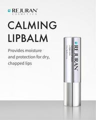 REJURAN Calming Lip Balm swatch showing rich moisture and smooth application.