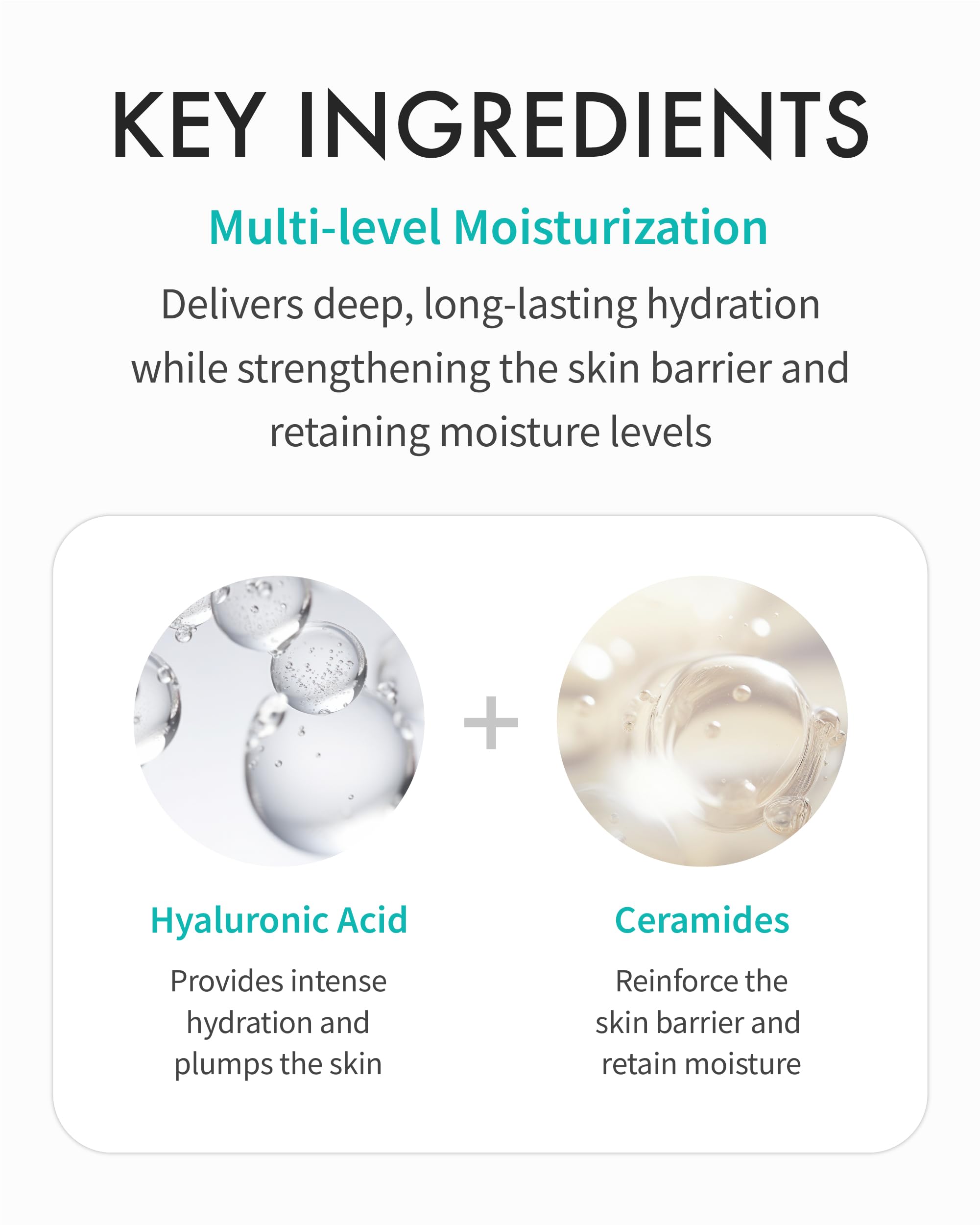 REJURAN Hydration balance with ceramides and hyaluronic acid supports skin barrier