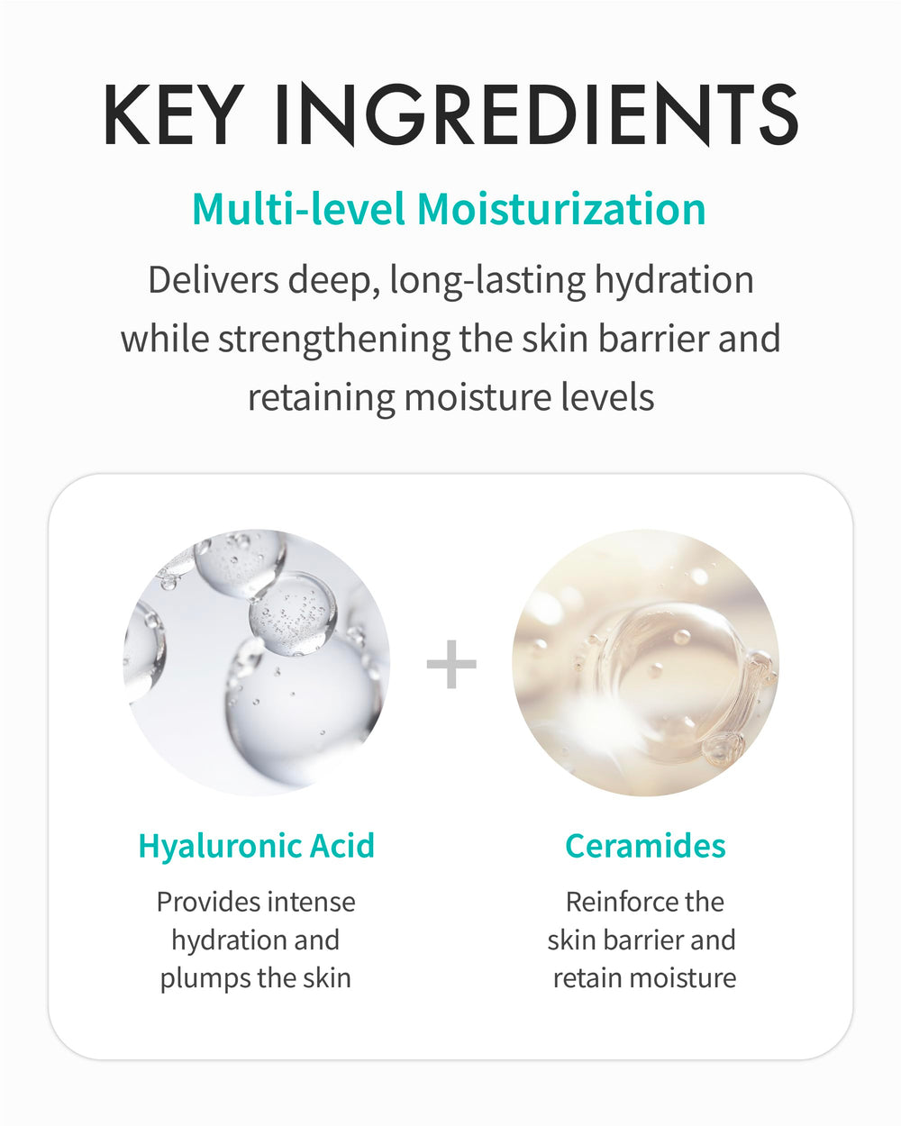 REJURAN Hydration balance with ceramides and hyaluronic acid supports skin barrier