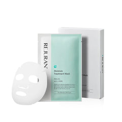 REJURAN Moisture Treatment Mask packaging ready for a calming routine.