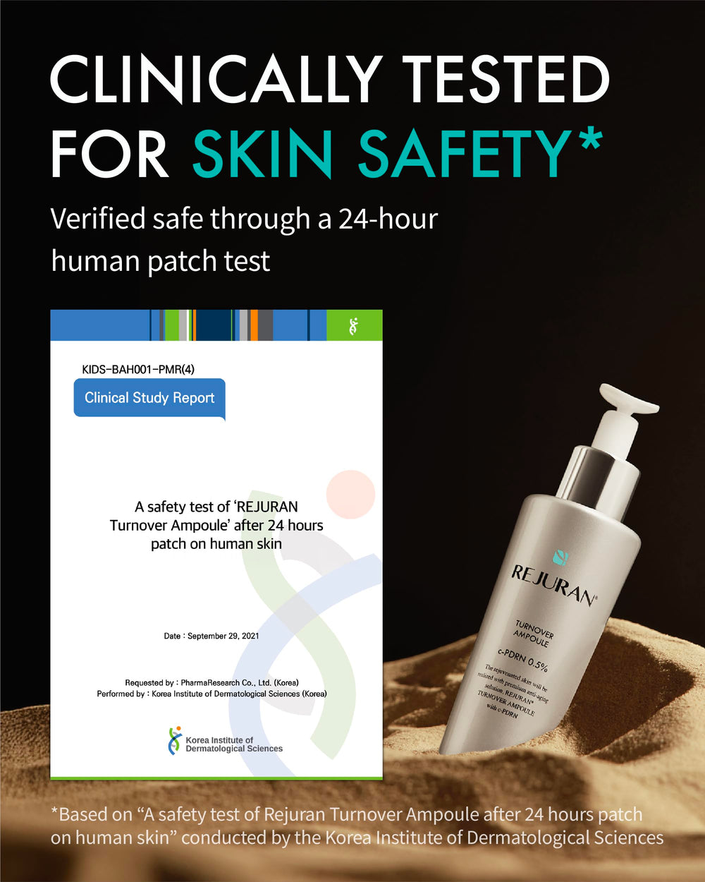 REJURAN Turnover Ampoule ingredients-scene highlights c-PDRN and adenosine benefits
