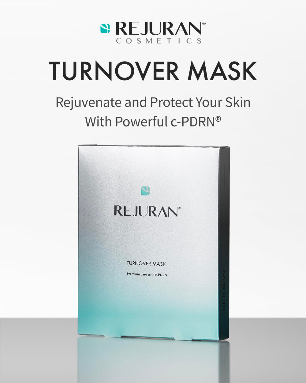 REJURAN Turnover Mask cpdrn deep-repair stimulates collagen for smoother lines.