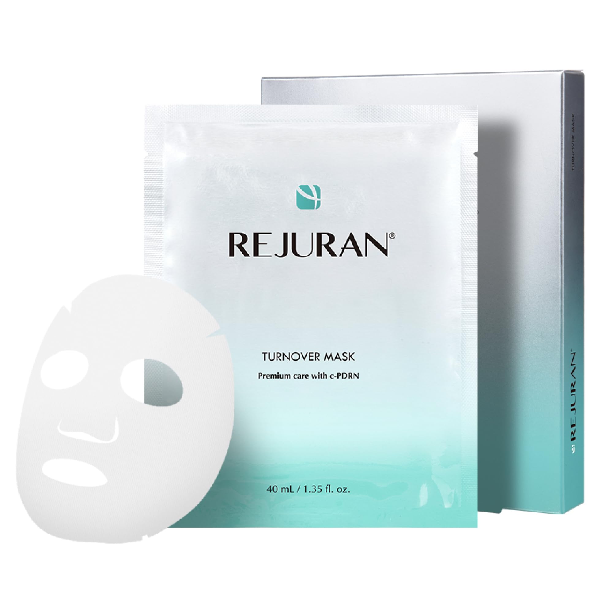 REJURAN Turnover Mask salmon-dna-pdrn delivers firming hydration for radiant skin.