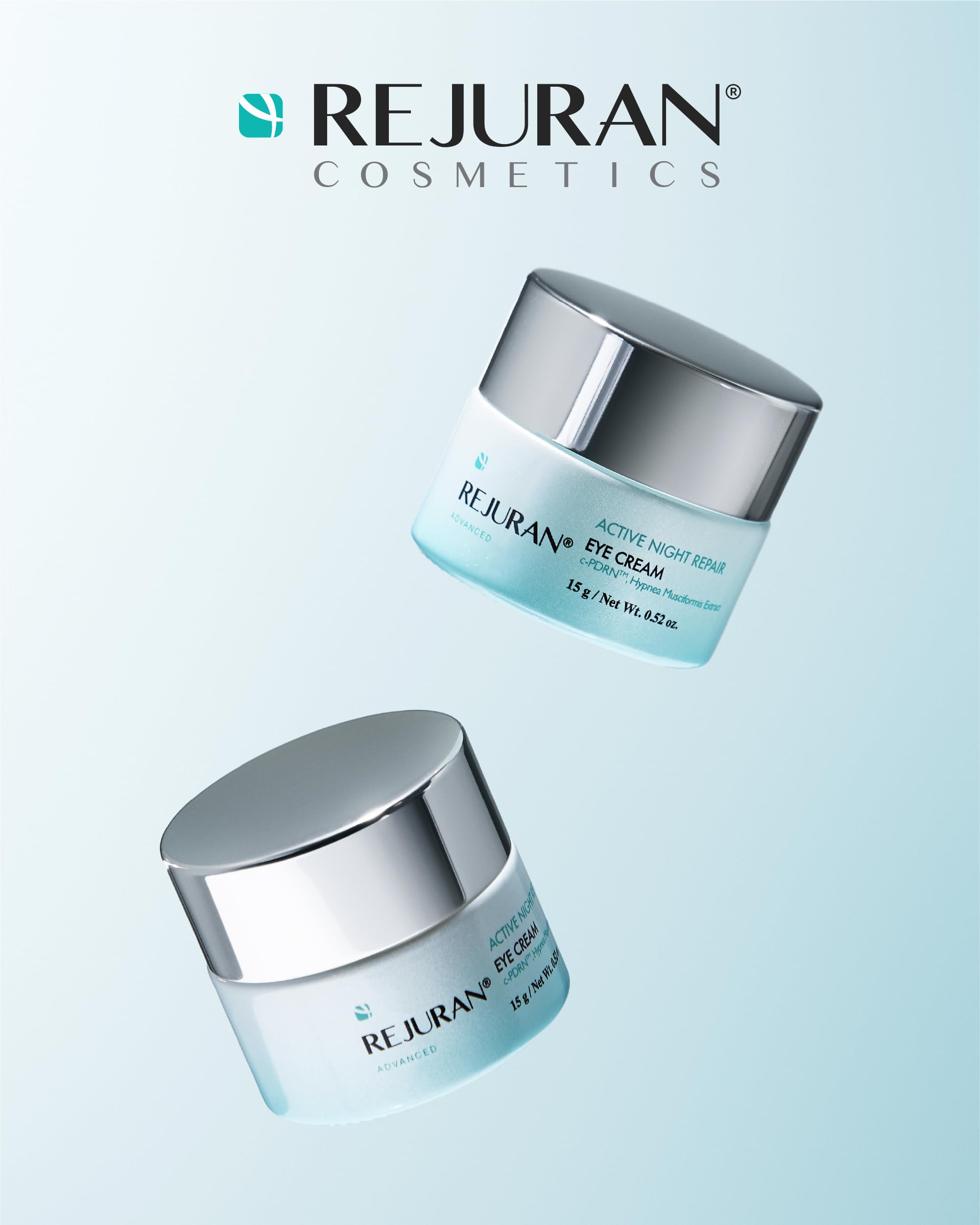 REJURAN eye cream in a nighttime skincare routine for refreshed eyes