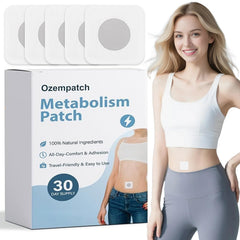 RejuvaCare Ozempatch applied on abdomen for discreet daily wear.