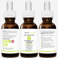 RejuveNaturals packaging box emphasizes eco-friendly design and vegan skincare promise