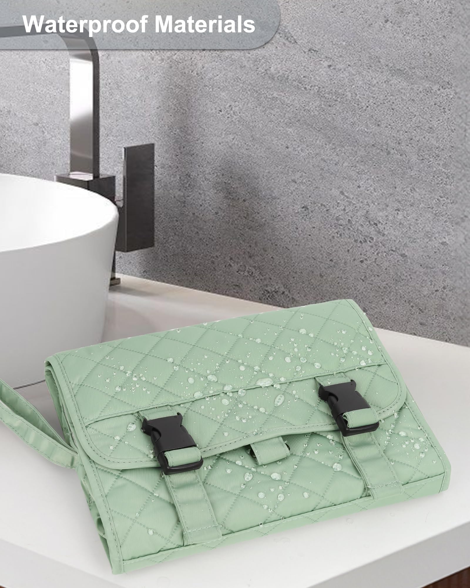 Relavel compartments-zippered-organization highlights separate storage for toiletries