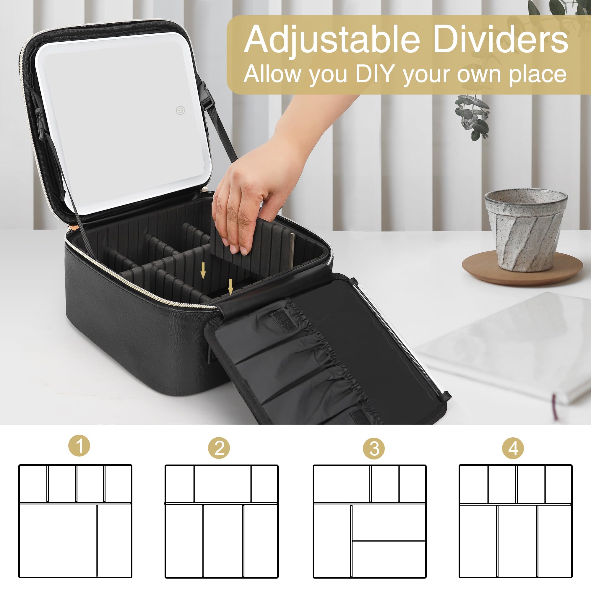 Relavel gift-ready makeup case suitable for beauty lovers and fashion-forward travelers