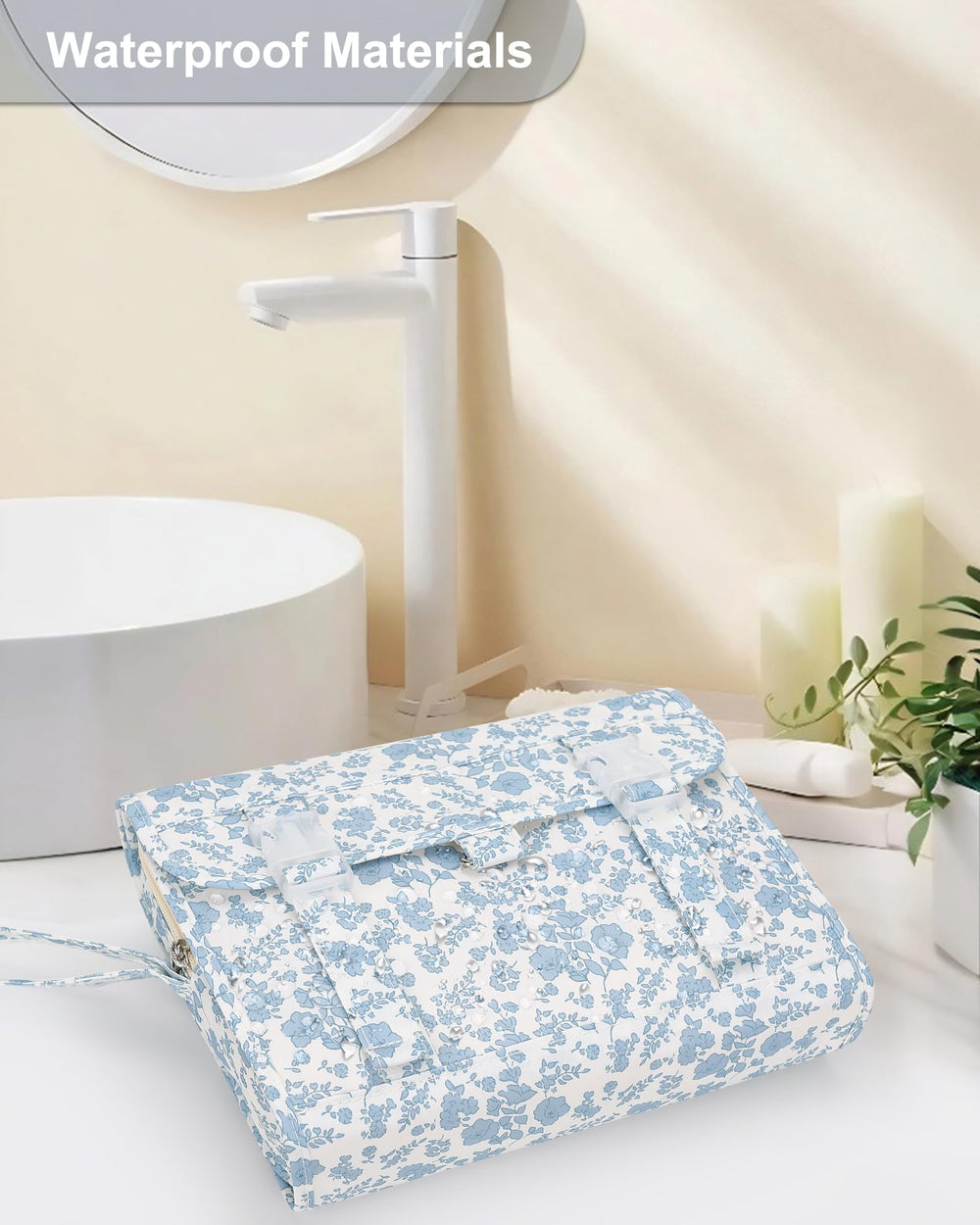 Relavel hanging toiletry bag ready for travel setup