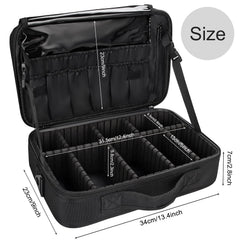 Relavel makeup bag adjustable dividers tailor space for palettes and tools during travel