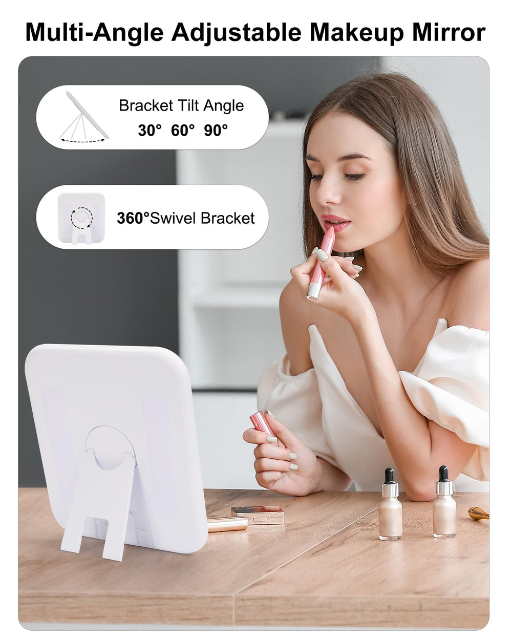 Relavel makeup brush holder storage keeps brushes organized during travel.