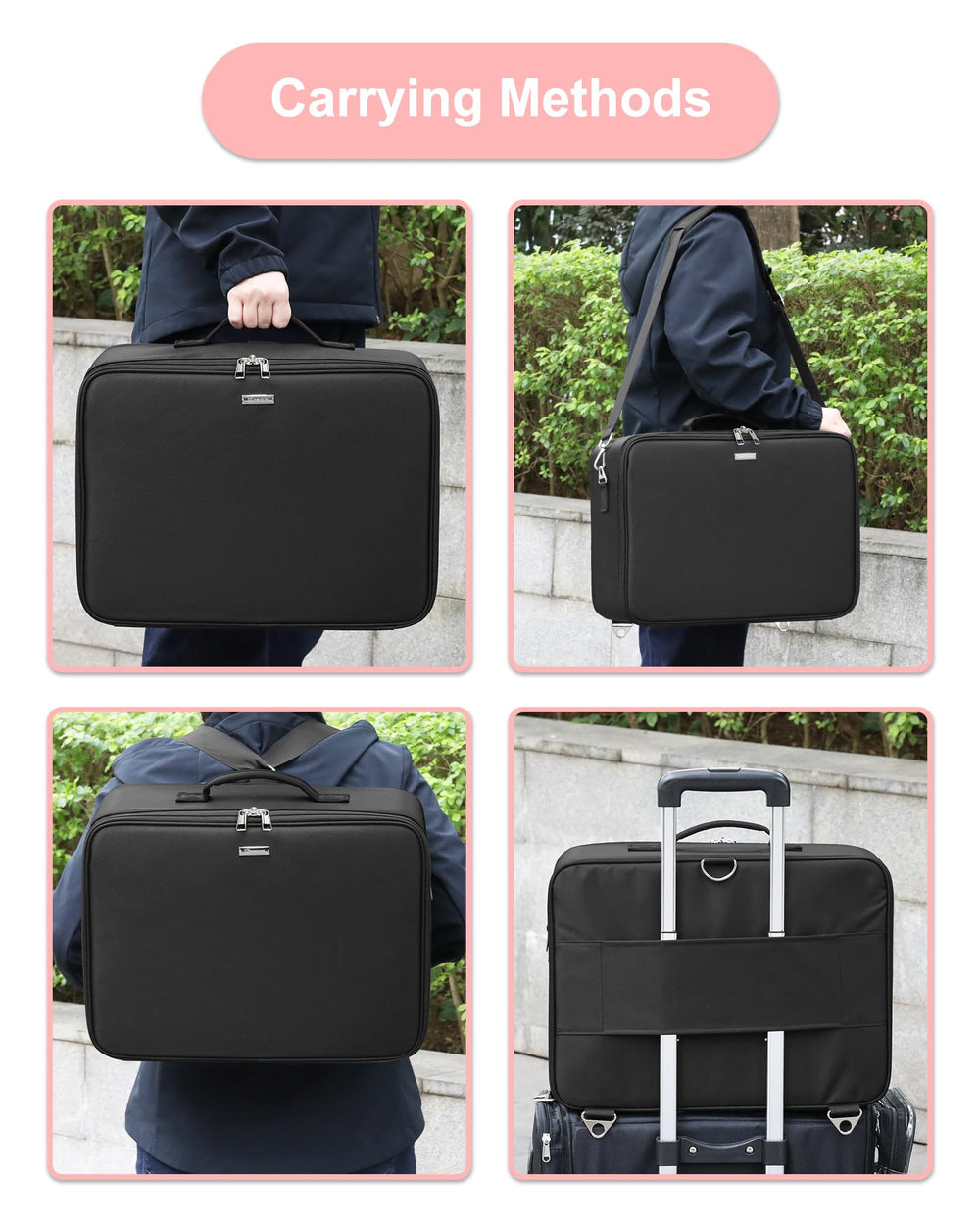 Relavel makeup case lipstick plate and four clear bags for separation