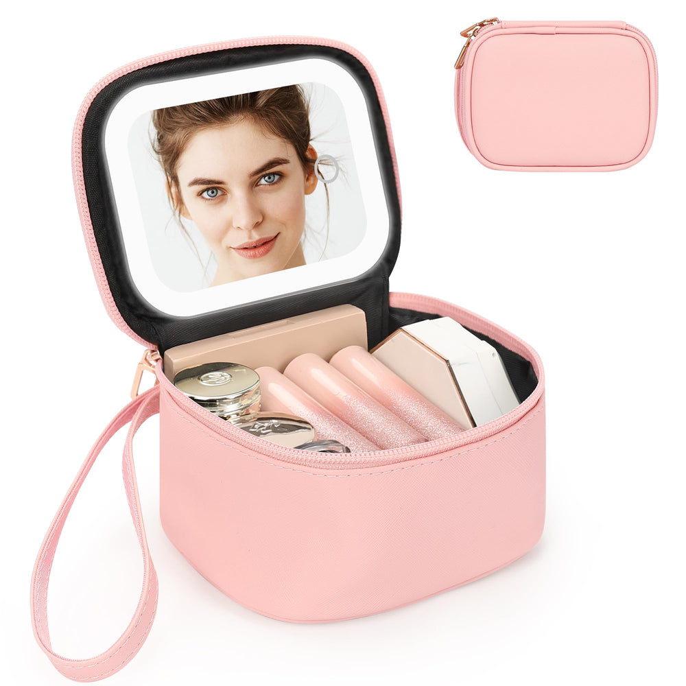 Relavel mini makeup bag open-compact layout shows organized storage.