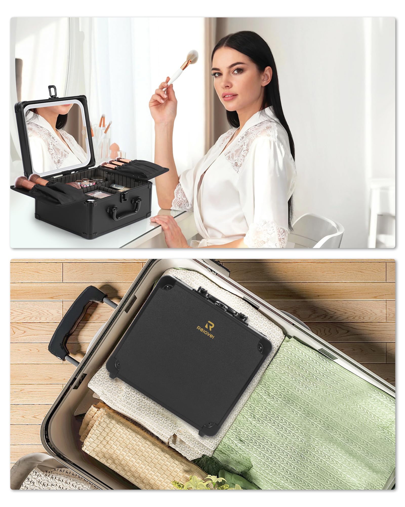 Relavel multi-purpose gift solution suitable for cosmetics, jewelry, and grooming essentials.