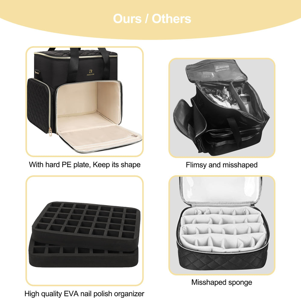 Relavel durable nylon material guards bottles during transport and daily use.