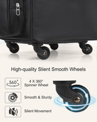 Relavel four wheel design enables smooth multidirectional movement for on site gigs