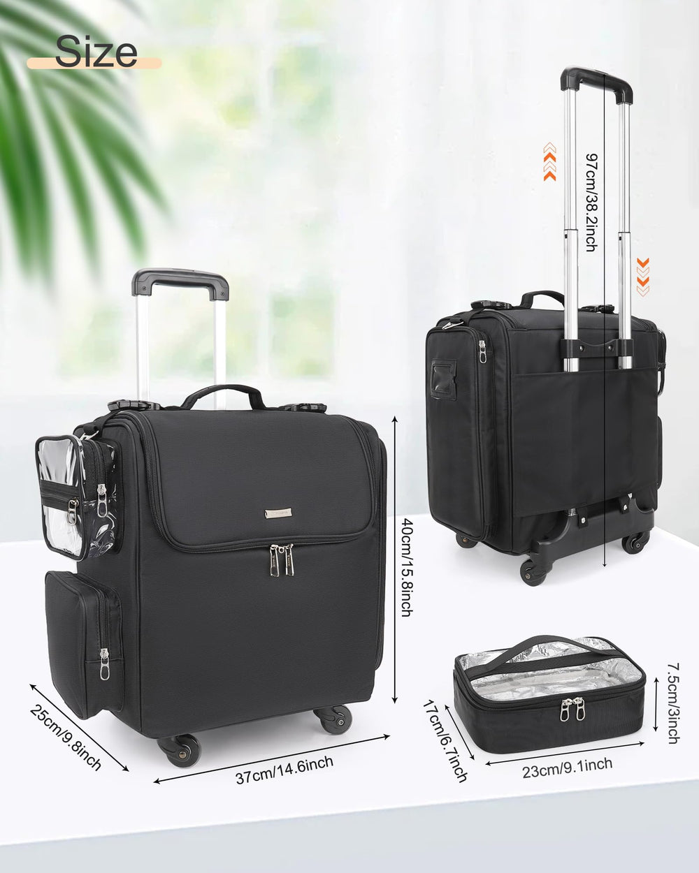 Relavel waterproof fabric and wipeable lining protect gear during travel