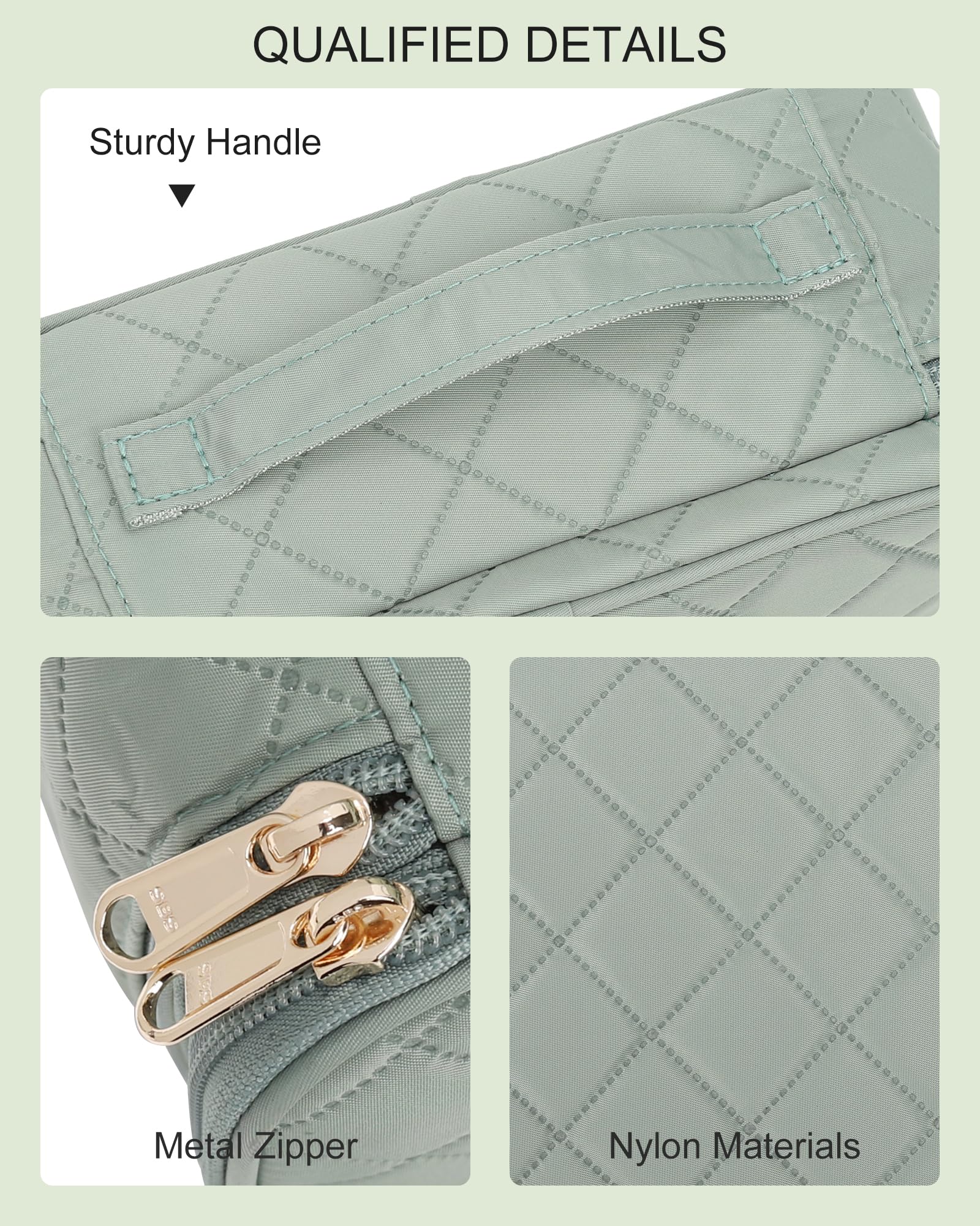 Relavel small makeup bag brush holders protect brushes while keeping small items accessible.