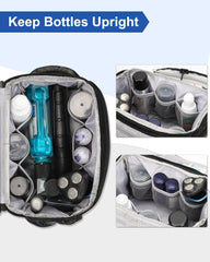 Relavel Toiletry Bag mesh pockets keeping items tidy and visible