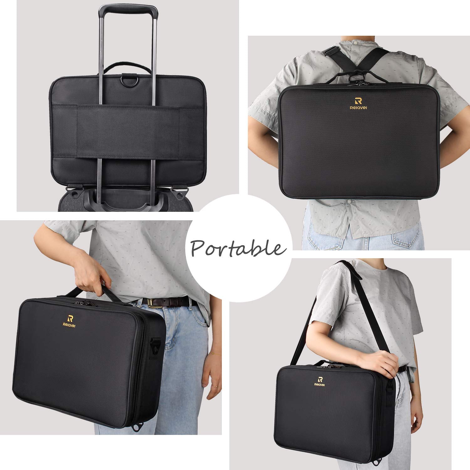 Relavel inside dimensions highlight roomy capacity for essentials