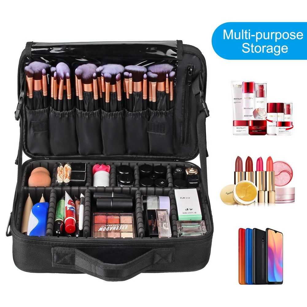 Relavel multifunction bag stores cosmetics, jewelry, and toiletries in one place