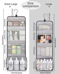 Relavel travel toiletry bag open compartments keep items organized and accessible