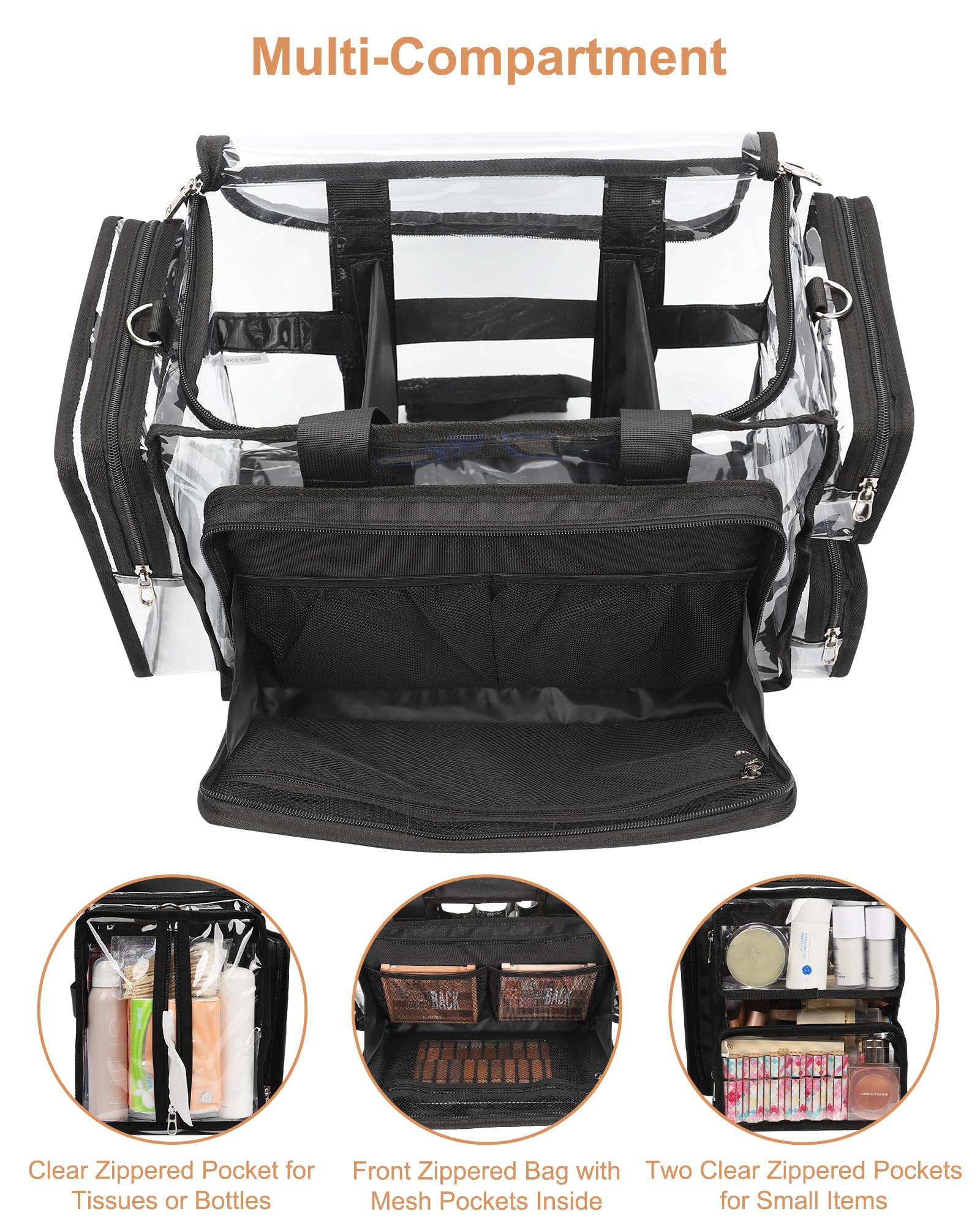 Relavel versatile organizer supports makeup, toiletries, gym gear, or beach essentials.