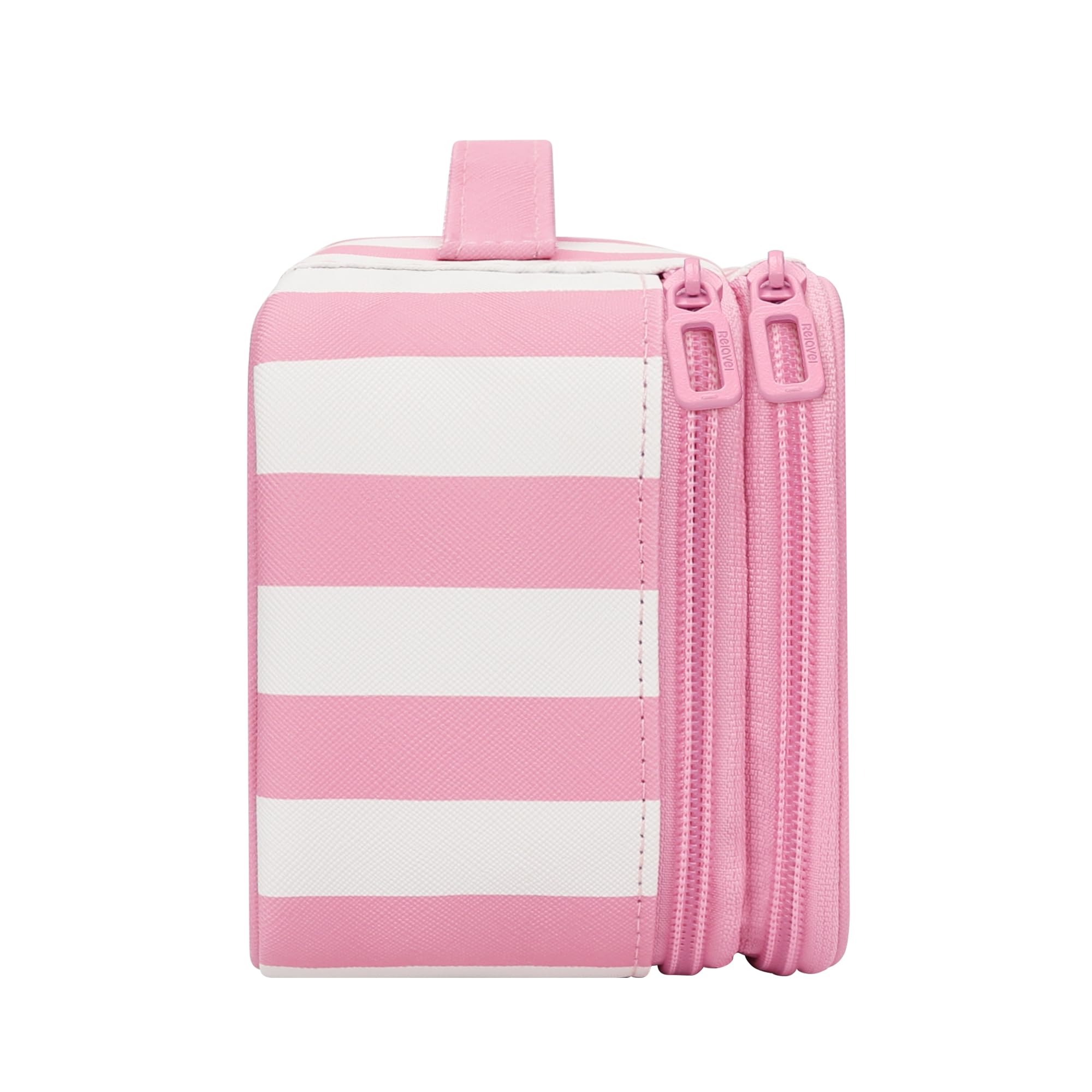 Relavel wide-strip floral bag design is cute and stylish.