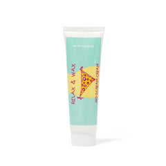 Relax and Wax No Scream Cream bottle ready for quick numbing before waxing.