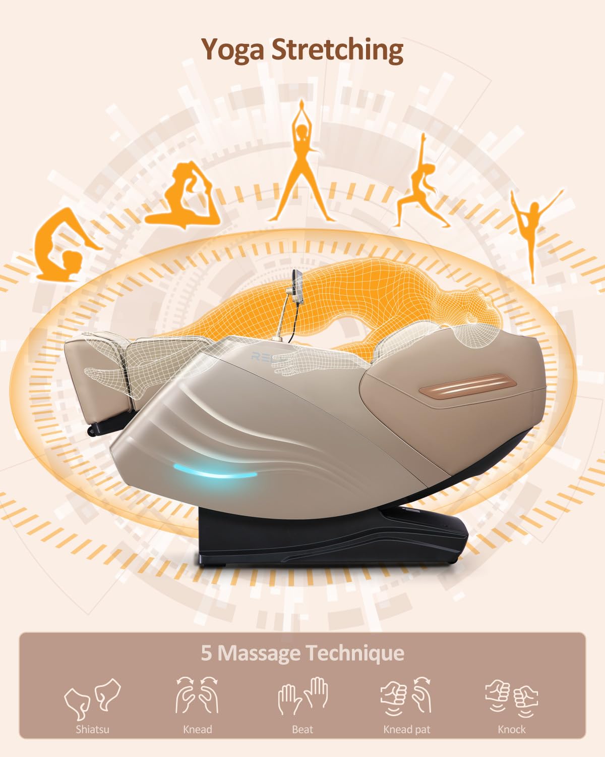 RELX 2025 AI voice and Bluetooth image emphasizes hands-free control and ambient music