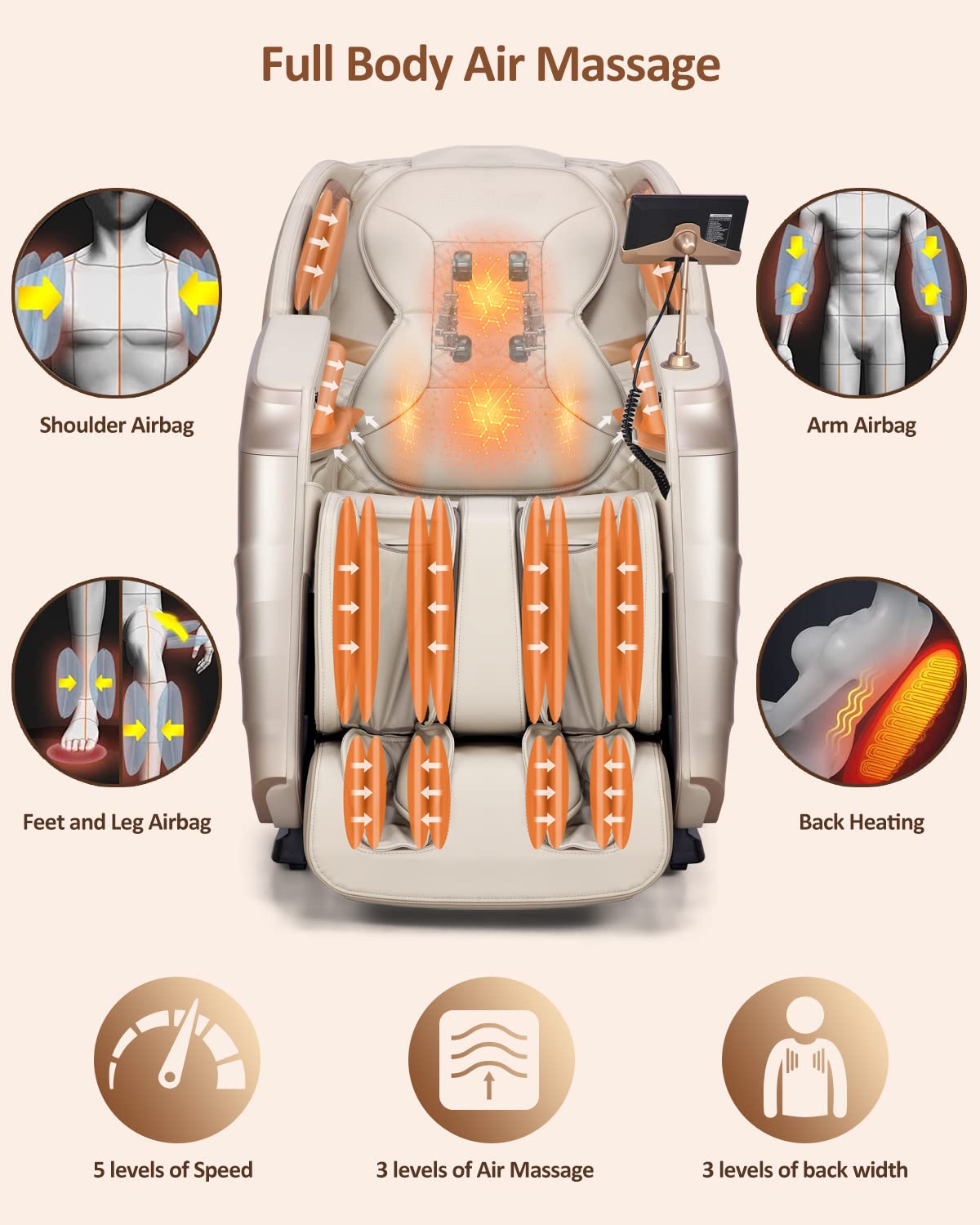 RELX 2025 foot rollers image highlights foot and leg massage with yoga-stretch benefits
