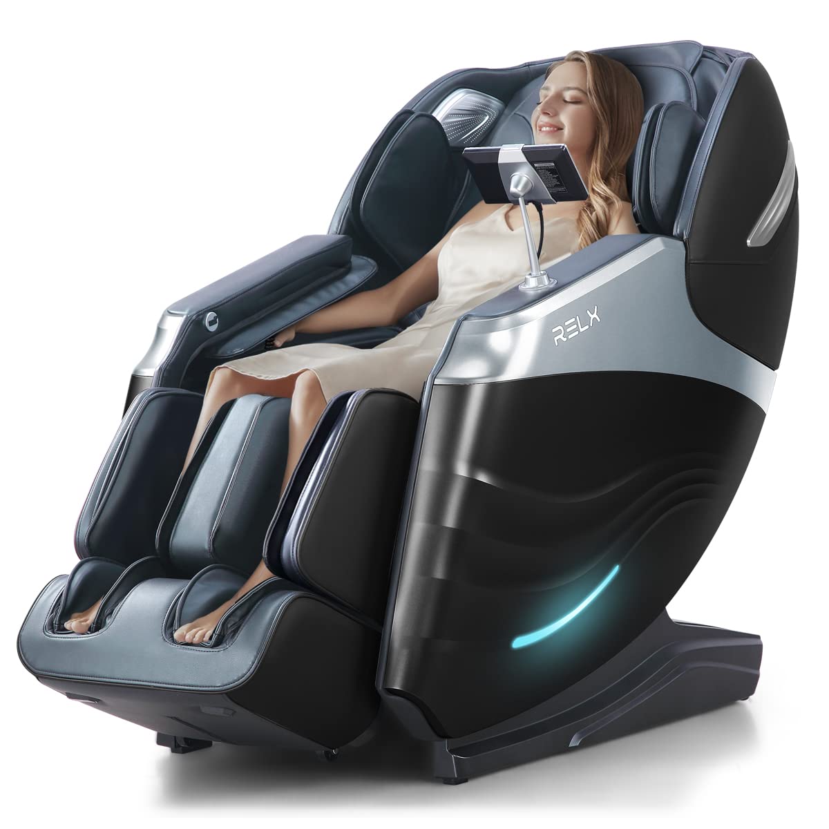 RELX massage chair full-body relief with 15 modes for customizable comfort.