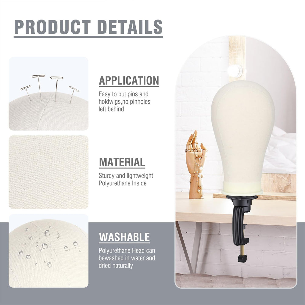 Relx wig cap and t-pin set enable precise wig placement.