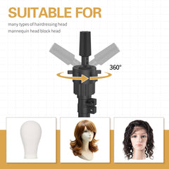 Relx wig head stand with sturdy base ensures stable wig work
